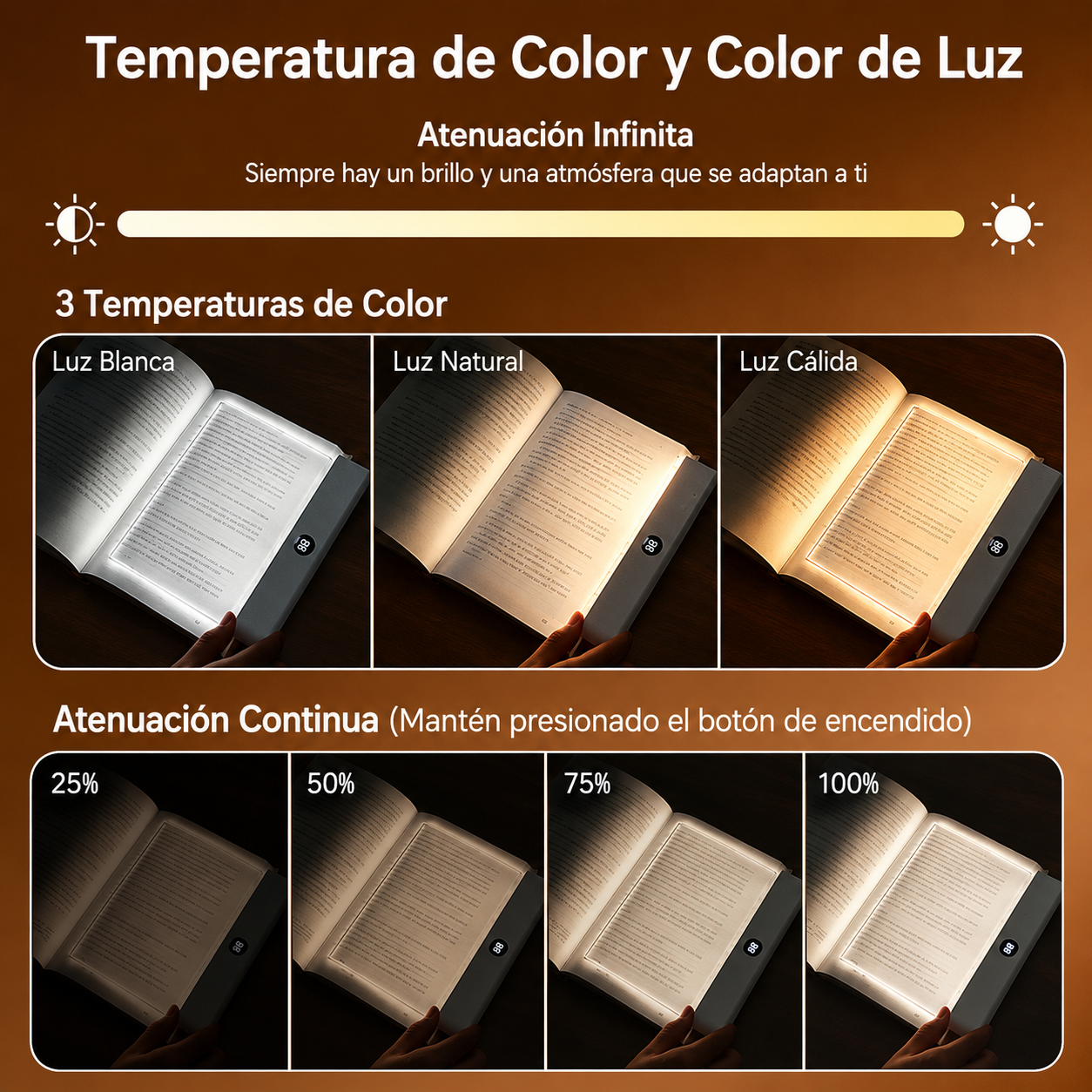 LumiRead™ | Lámpara LED Recargable para Lectura Nocturna