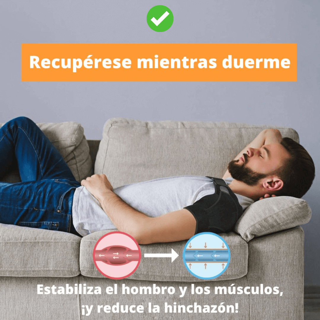 💪Hombrera de compresión ortopédico (LLEVA DE REGALO PARCHES TÉRMICOS PARA EL DOLOR)🌿