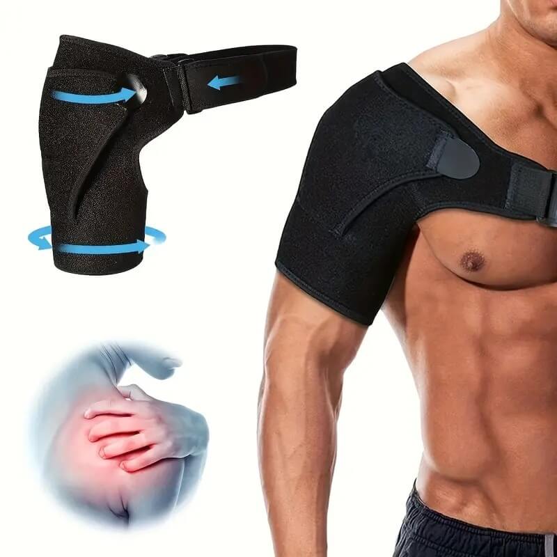 💪Hombrera de compresión ortopédico (LLEVA DE REGALO PARCHES TÉRMICOS PARA EL DOLOR)🌿