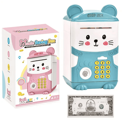 Alcancía electrónica de gatito para niños
