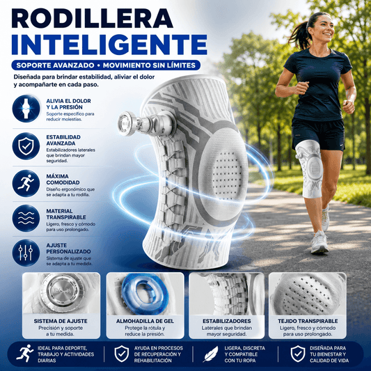Rodillera Inteligente ETIE™ – Alivio y Soporte Avanzado para tus Rodillas