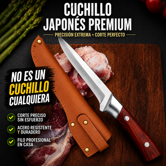 Cuchillo Japonés Premium | Cortes Precisos y Cómodos