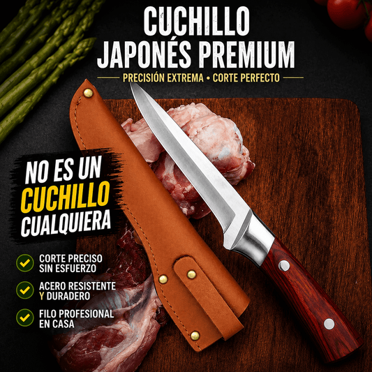 Cuchillo Japonés Premium | Cortes Precisos y Cómodos