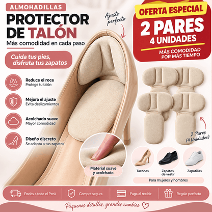 Almohadillas Protectoras de Talón - Pack 2 Pares (4 Unidades)