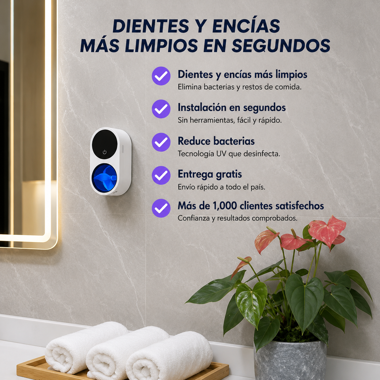 Esterilizador UV para Cepillos de Dientes | PureDent™ Perú