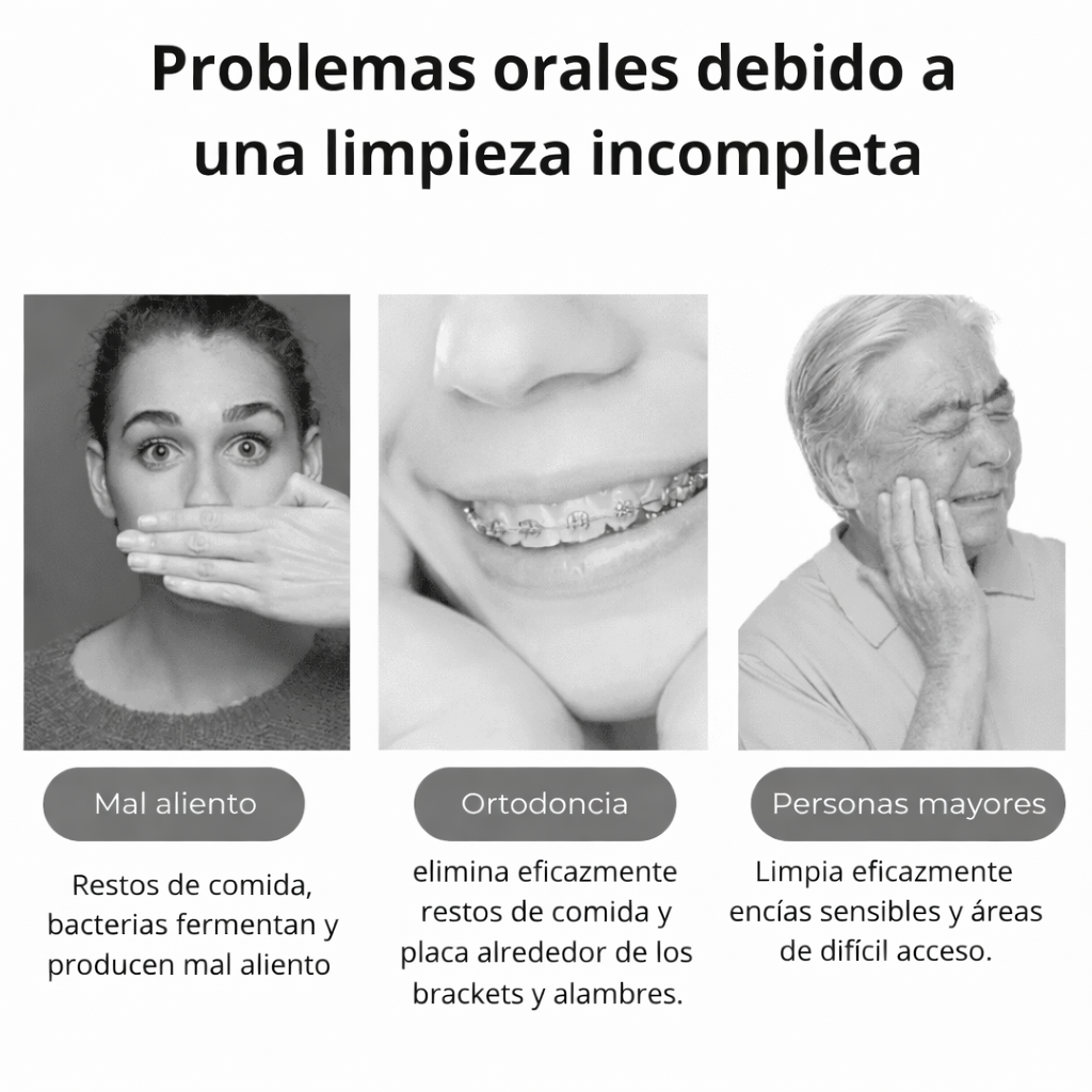 HydroSmile Pro - Irrigador bucal portátil 4 en 1 - (COMPRA 1 Y LLEVA 2)