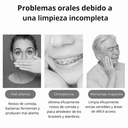 HydroSmile Pro - Irrigador bucal portátil 4 en 1 - (COMPRA 1 Y LLEVA 2)