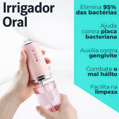 HydroSmile Pro - Irrigador bucal portátil 4 en 1 - (COMPRA 1 Y LLEVA 2)