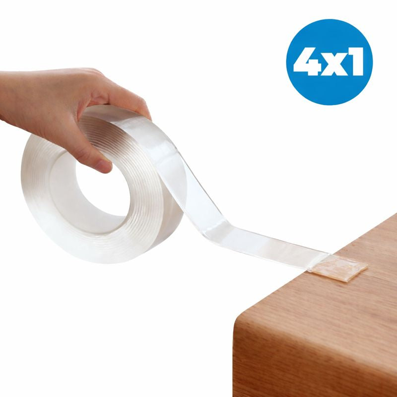 PROMO 4x1 Cinta Doble Contacto Lavable Y Reutilizable