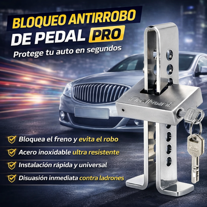 Bloqueo de pedal de freno y embrague antirrobo con candado