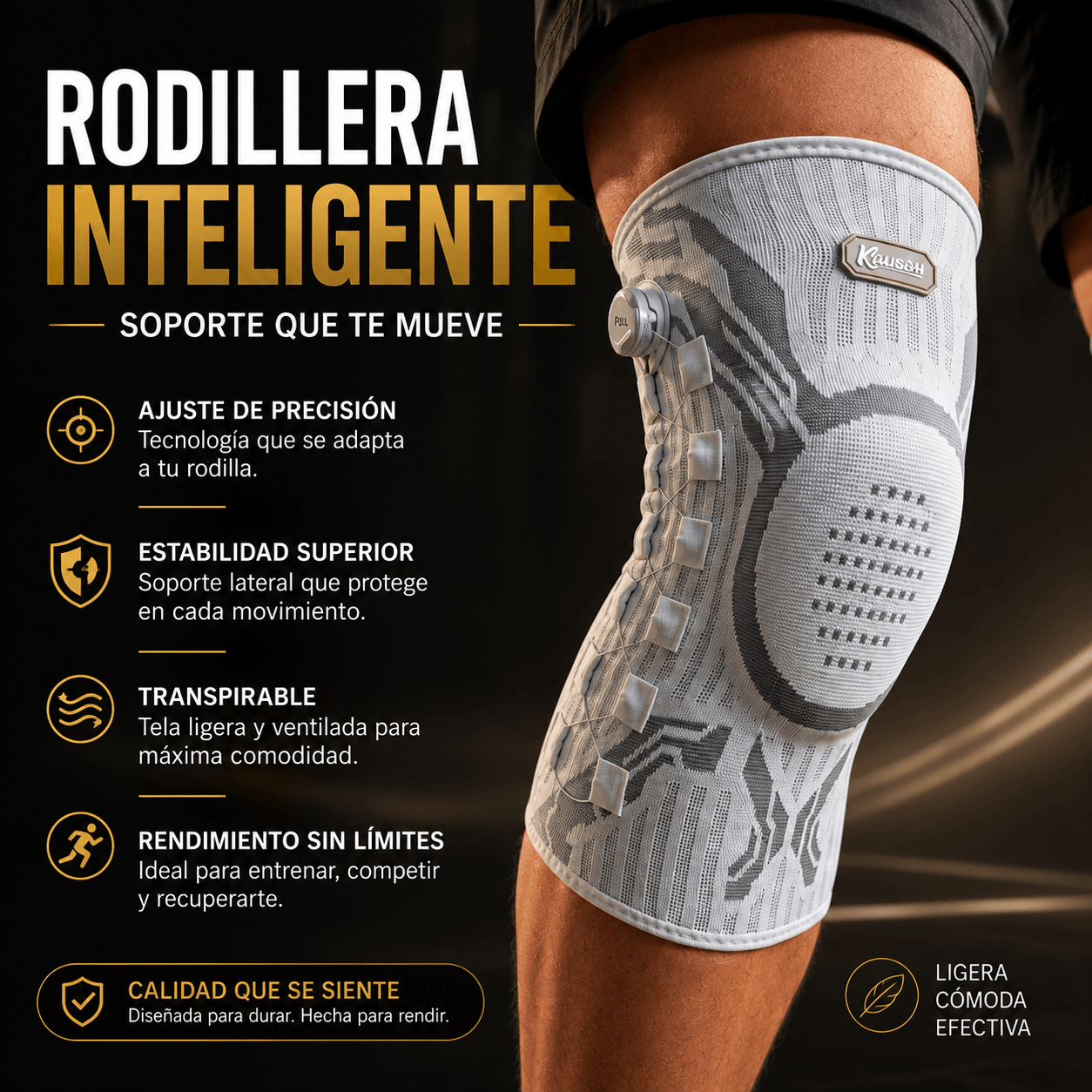 Rodillera Inteligente ETIE™ – Alivio y Soporte para Rodillas
