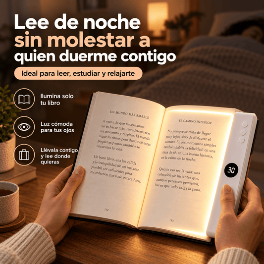 LumiRead™ – Lámpara LED Recargable para Lectura Nocturna