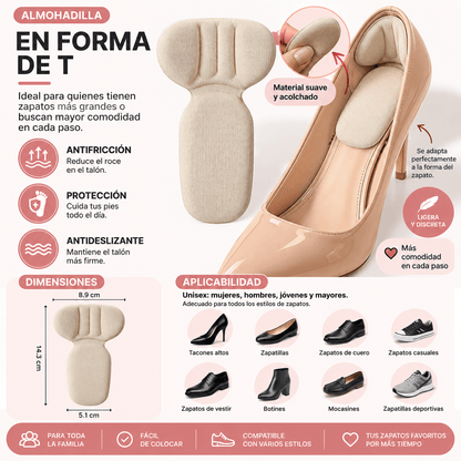 Almohadillas Protectoras de Talón - Pack 2 Pares (4 Unidades)