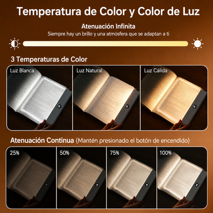 LumiRead™ | Lámpara LED Recargable para Lectura Nocturna