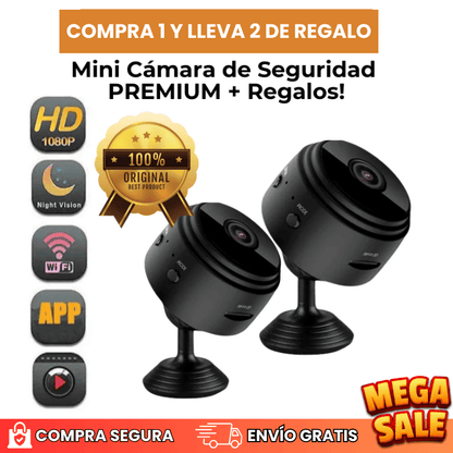 (COMPRA 1 Y LLEVA 2 DE REGALO) Mini Cámara de Seguridad PREMIUM -™ [ULTRA HD]