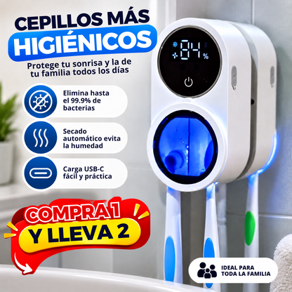 Esterilizador UV para Cepillos de Dientes PureDent™ - (COMPRA 1 Y LLEVA 2)