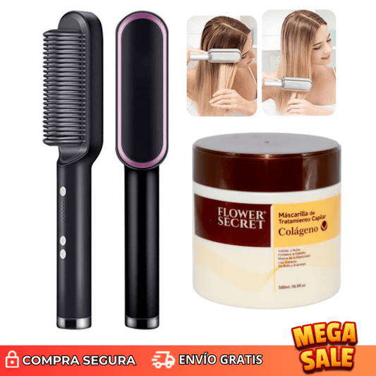 ✨PEINE ALISADOR PRO + CREMA RESTAURADORA🧴