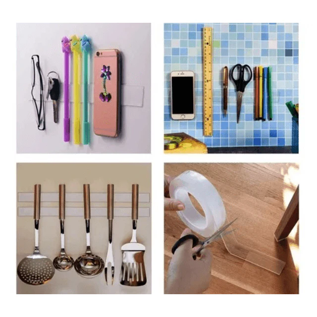 PROMO 4x1 Cinta Doble Contacto Lavable Y Reutilizable